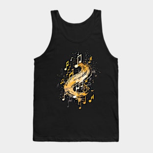 Music Notes River Tank Top